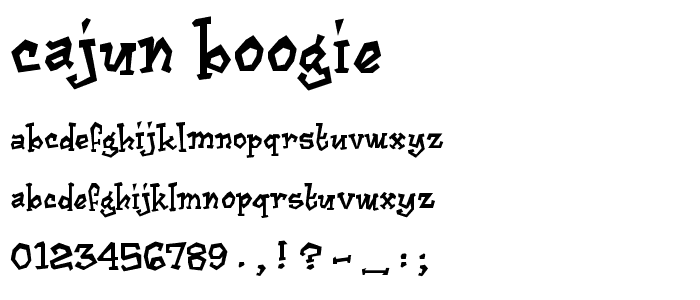 Cajun Boogie font